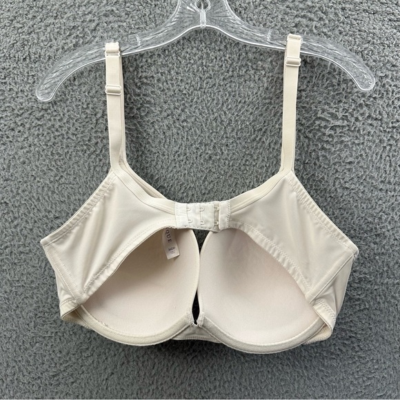 Cacique Smooth Boost Plunge Bra Ivory Off White Women's‎ 36DD E - Picture 2 of 6
